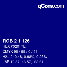 Color code: RGB 2 1 126 | qconv.com