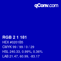 Color code: RGB 2 1 181 | qconv.com