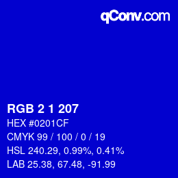 Color code: RGB 2 1 207 | qconv.com
