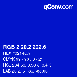 カラーコード: RGB 2 20.2 202.6 | qconv.com