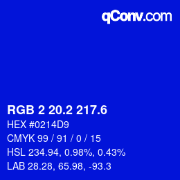 カラーコード: RGB 2 20.2 217.6 | qconv.com