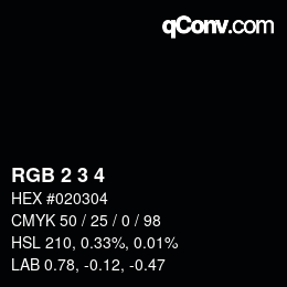 Color code: RGB 2 3 4 | qconv.com