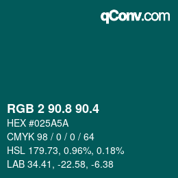カラーコード: RGB 2 90.8 90.4 | qconv.com