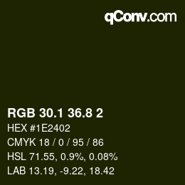 Color code: RGB 30.1 36.8 2 | qconv.com