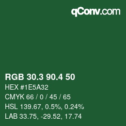 カラーコード: RGB 30.3 90.4 50 | qconv.com