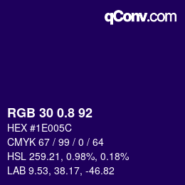 カラーコード: RGB 30 0.8 92 | qconv.com