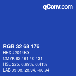 Color code: RGB 32 68 176 | qconv.com