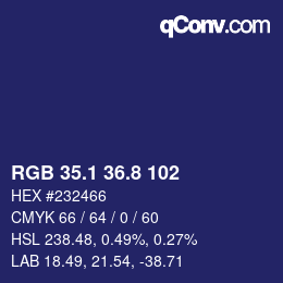 Color code: RGB 35.1 36.8 102 | qconv.com