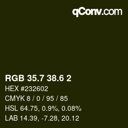 カラーコード: RGB 35.7 38.6 2 | qconv.com