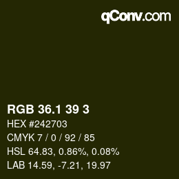 カラーコード: RGB 36.1 39 3 | qconv.com