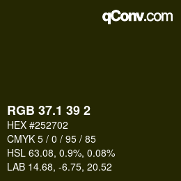 カラーコード: RGB 37.1 39 2 | qconv.com