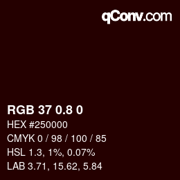 カラーコード: RGB 37 0.8 0 | qconv.com