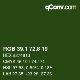 Color code: RGB 39.1 72.8 19 | qconv.com