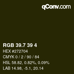 カラーコード: RGB 39.7 39 4 | qconv.com