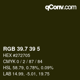 カラーコード: RGB 39.7 39 5 | qconv.com