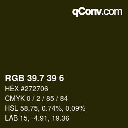 カラーコード: RGB 39.7 39 6 | qconv.com