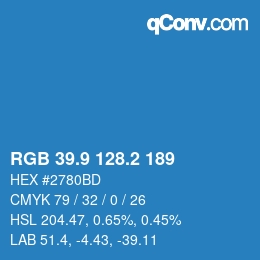 Color code: RGB 39.9 128.2 189 | qconv.com