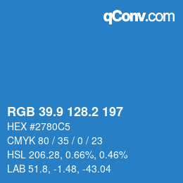 Color code: RGB 39.9 128.2 197 | qconv.com