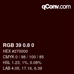 カラーコード: RGB 39 0.8 0 | qconv.com