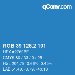 Color code: RGB 39 128.2 191 | qconv.com