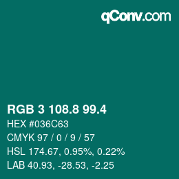 カラーコード: RGB 3 108.8 99.4 | qconv.com