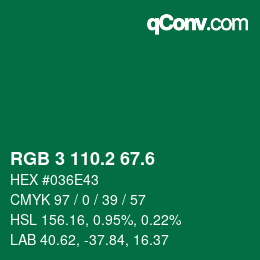 カラーコード: RGB 3 110.2 67.6 | qconv.com