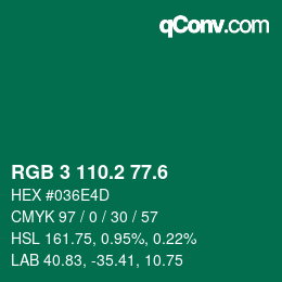カラーコード: RGB 3 110.2 77.6 | qconv.com