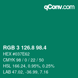 カラーコード: RGB 3 126.8 98.4 | qconv.com