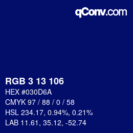 Color code: RGB 3 13 106 | qconv.com