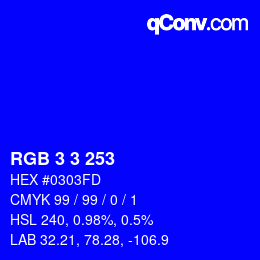 Color code: RGB 3 3 253 | qconv.com