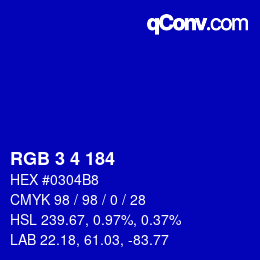 Color code: RGB 3 4 184 | qconv.com