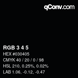 Color code: RGB 3 4 5 | qconv.com