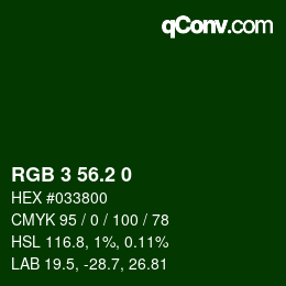 カラーコード: RGB 3 56.2 0 | qconv.com