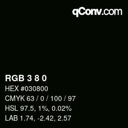 Farbcode: RGB 3 8 0 | qconv.com