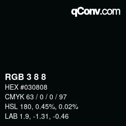 Farbcode: RGB 3 8 8 | qconv.com