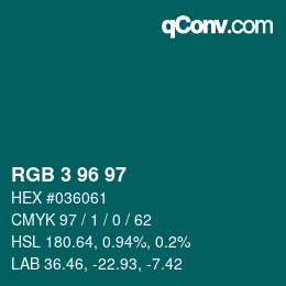 Color code: RGB 3 96 97 | qconv.com