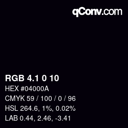 Color code: RGB 4.1 0 10 | qconv.com