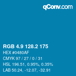 Color code: RGB 4.9 128.2 175 | qconv.com