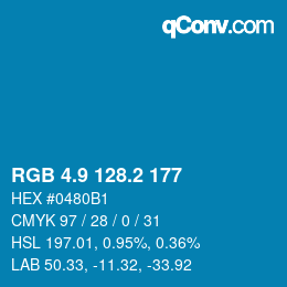 Color code: RGB 4.9 128.2 177 | qconv.com