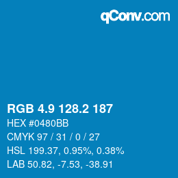 Color code: RGB 4.9 128.2 187 | qconv.com