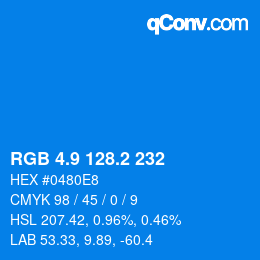 Color code: RGB 4.9 128.2 232 | qconv.com