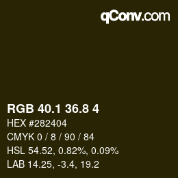 Color code: RGB 40.1 36.8 4 | qconv.com