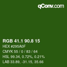 カラーコード: RGB 41.1 90.8 15 | qconv.com