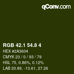 Farbcode: RGB 42.1 54.8 4 | qconv.com