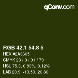 Farbcode: RGB 42.1 54.8 5 | qconv.com