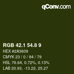 Color code: RGB 42.1 54.8 9 | qconv.com
