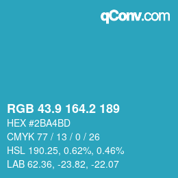 Color code: RGB 43.9 164.2 189 | qconv.com