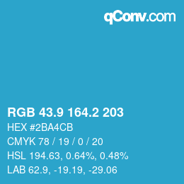 Color code: RGB 43.9 164.2 203 | qconv.com