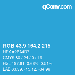 Color code: RGB 43.9 164.2 215 | qconv.com