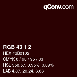 Color code: RGB 43 1 2 | qconv.com